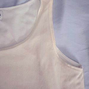 Chico’s off white lines tank top